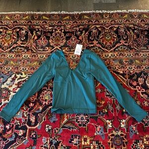 NWT a new day long sleeve cropped shirt size XS